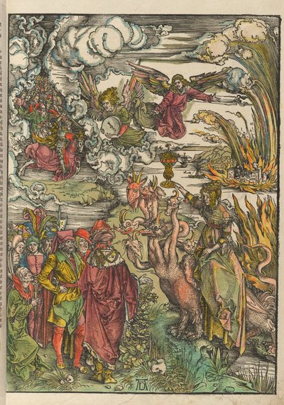 Saksan kieli: Die babylonische Hure Babylonin huora tekijältä Albrecht Dürer
