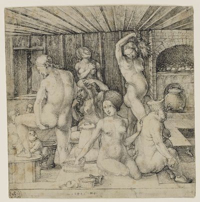 Saksa: Frauenbad Naisten kylpylä tekijältä Albrecht Dürer