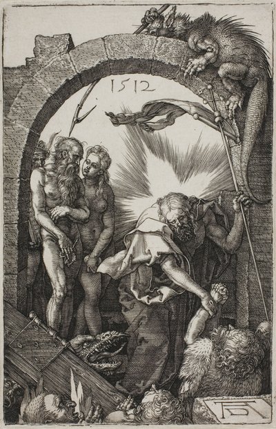 Helvetin riipaiseminen; Kristus Limbossa, Kaiverretusta kärsimyksestä tekijältä Albrecht Dürer