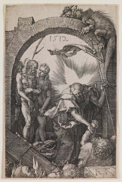 Harrowing of Hell, sarjasta "The Engraved Passion" tekijältä Albrecht Dürer