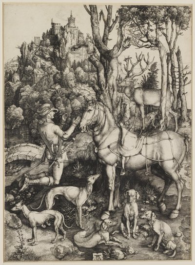 Pyhä Eustachius tekijältä Albrecht Dürer