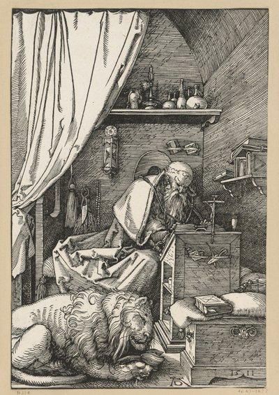 Pyhä Hieronymus sellissään tekijältä Albrecht Dürer