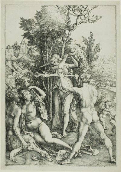 Hercules risteyksessä (Mustasukkaisuus) tekijältä Albrecht Dürer