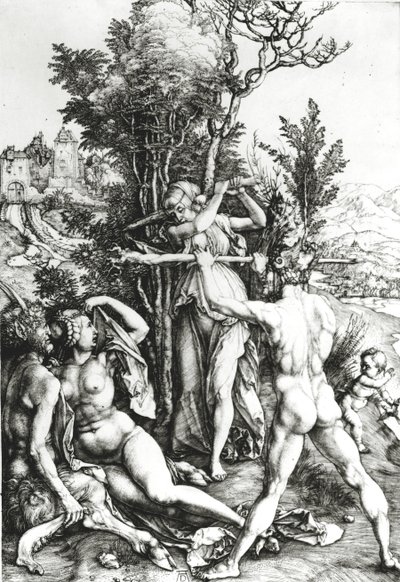 Herkules risteyksessä, 1498 tekijältä Albrecht Dürer