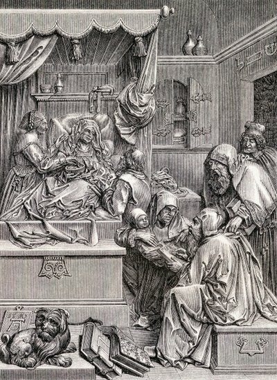 Pyhän Johanneksen syntymän korkea kohokuvioveistos, 1855 tekijältä Albrecht Dürer