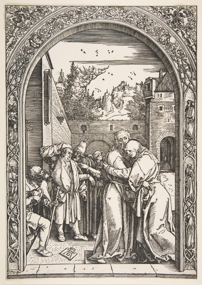 Joachim ja Anna Kultaisella portilla, Neitsyen elämä, 1504. tekijältä Albrecht Dürer
