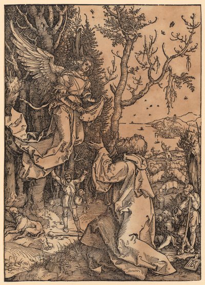 Joachim pellolla, sarjan ”Marian elämä” 3. lehti tekijältä Albrecht Dürer