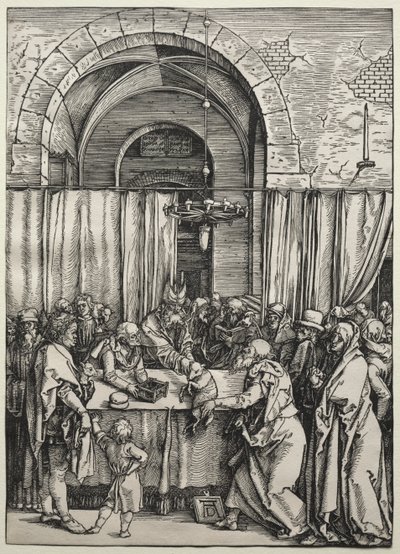 Ylipapin hylkäämä Joachim-uhri, n. 1504-1505. tekijältä Albrecht Dürer
