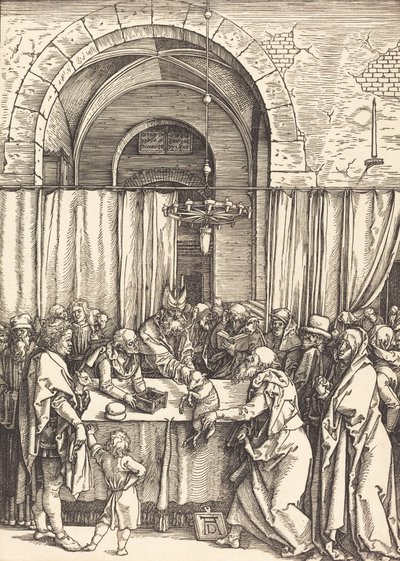 Joakimin tarjous hylätty, c. 15041505. tekijältä Albrecht Dürer