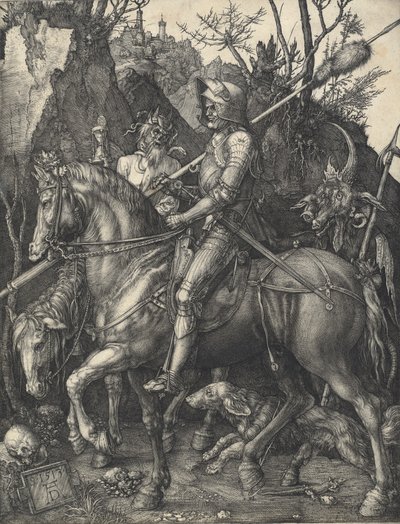 Ritari, kuolema ja paholainen, 1513. tekijältä Albrecht Dürer