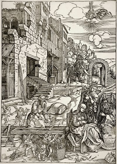 Neitsyt Marian elämä: Pyhän perheen oleskelu Egyptissä (Bartsch 90) tekijältä Albrecht Dürer