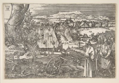 Maisema tykin kanssa, 1518. tekijältä Albrecht Dürer