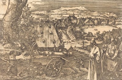 Maisema tykin kanssa, 1518. tekijältä Albrecht Dürer
