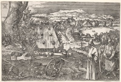 Maisema tykin kanssa, 1518. tekijältä Albrecht Dürer
