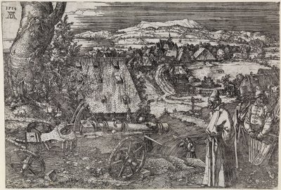 Maisema ja tykki (Suuri tykki; Tykki) tekijältä Albrecht Dürer