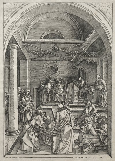 Neitsyen elämä: Kristus lääkäreiden joukossa tekijältä Albrecht Dürer