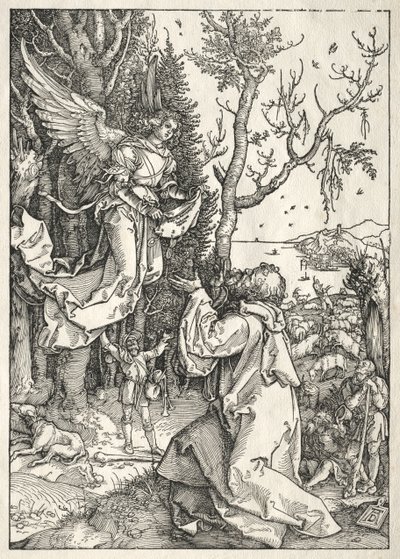 Neitsyen elämä: Joakim ja enkeli, n. 1504. tekijältä Albrecht Dürer