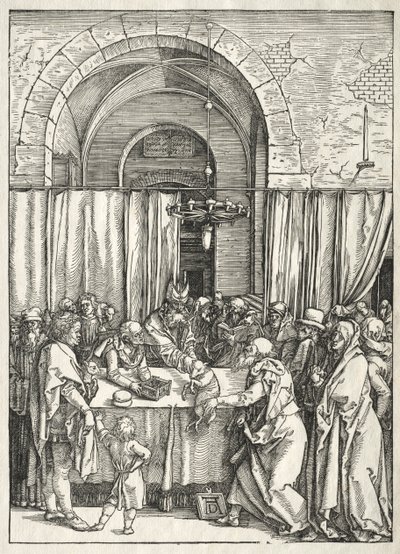 Neitsyen elämä: Joakimin uhrin hylkääminen tekijältä Albrecht Dürer