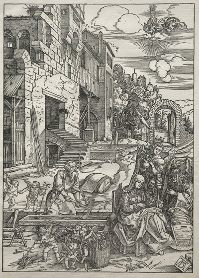 Neitsyen elämä: Loput Egyptissä, 1504-1505. tekijältä Albrecht Dürer