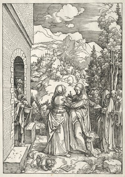 Neitsyen elämä: Vierailu, 1504-1505. tekijältä Albrecht Dürer