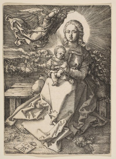 Madonna kruunasi enkeli tekijältä Albrecht Dürer