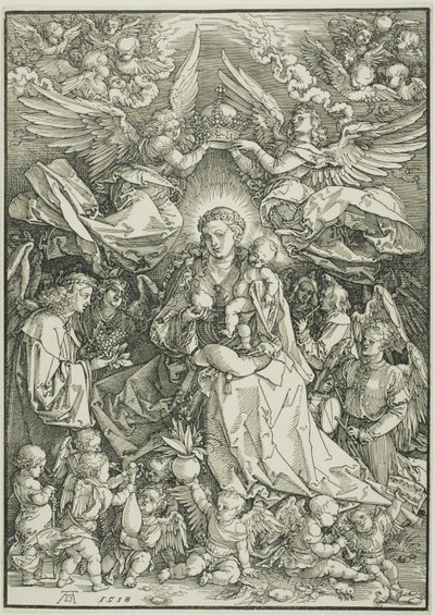 Madonna enkelien kuningatar tekijältä Albrecht Dürer