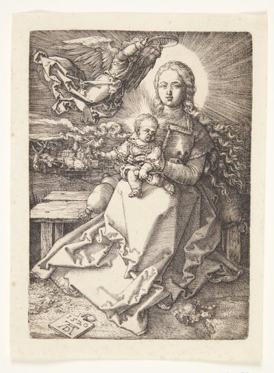 Madonna kruunasi enkeli tekijältä Albrecht Dürer