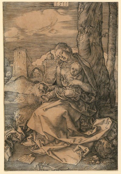 Maria ja päärynä tekijältä Albrecht Dürer