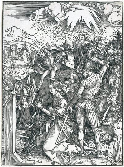 Pyhän Katariinan marttyyrikuolema tekijältä Albrecht Dürer