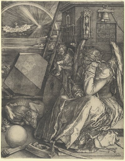 Melankolia I tekijältä Albrecht Dürer