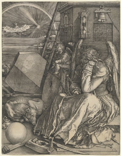 Melankolia I tekijältä Albrecht Dürer