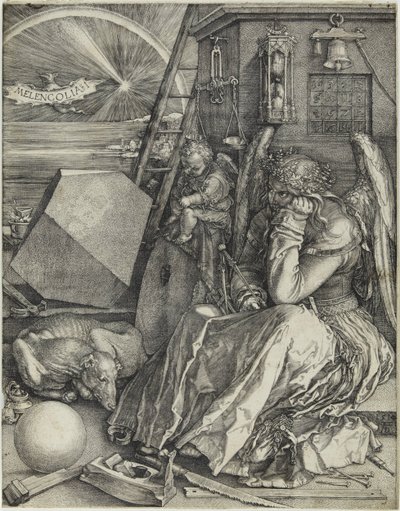 Melancolia I, 1514. tekijältä Albrecht Dürer