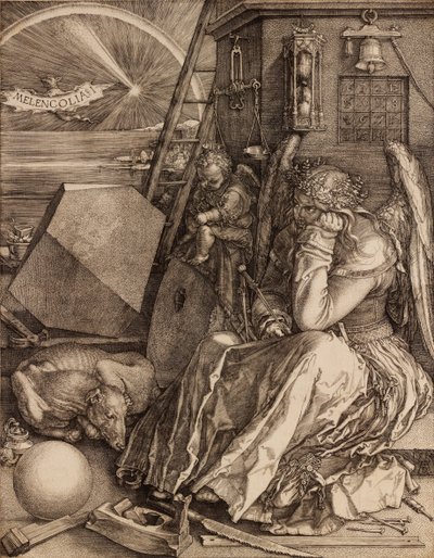 Melencolia I, 1514 tekijältä Albrecht Dürer