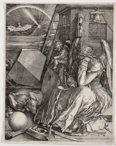 Melencolia I, 1514. tekijältä Albrecht Dürer