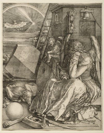 Melencolia I, 1514 tekijältä Albrecht Dürer
