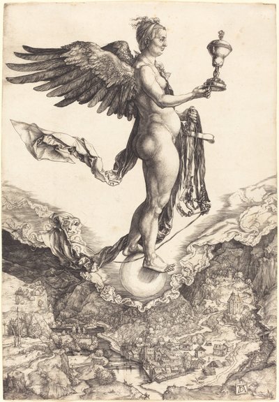 Nemesis (suuri onni) tekijältä Albrecht Dürer