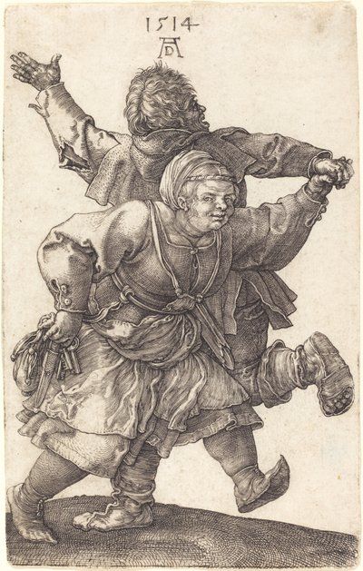 Talonpoikapari tanssii tekijältä Albrecht Dürer
