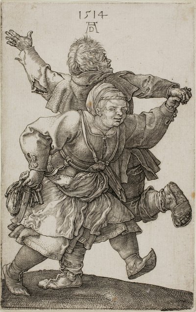 Talonpoikapari tanssii tekijältä Albrecht Dürer