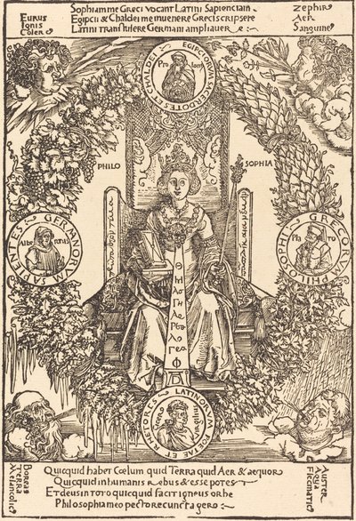 Filosofia, luultavasti 1502. tekijältä Albrecht Dürer