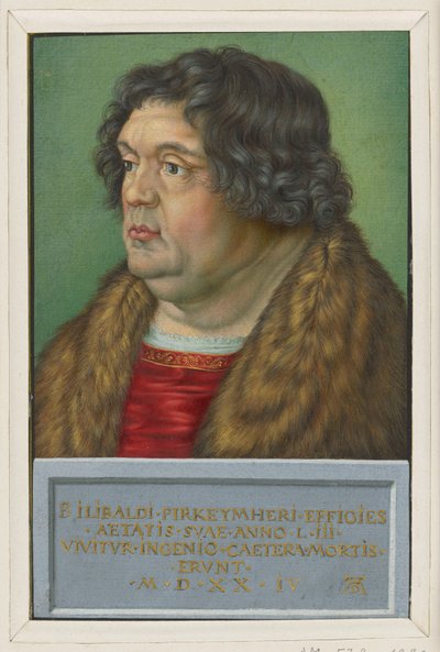 Willibald Pirckheimerin muotokuva tekijältä Albrecht Dürer