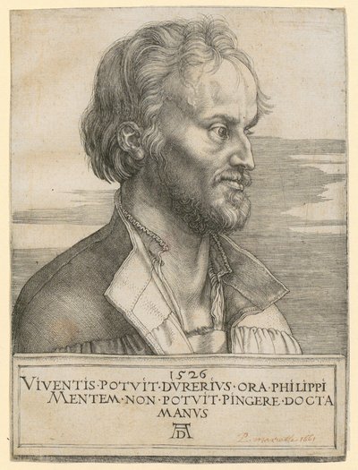 Philipp Melanchthonin muotokuva tekijältä Albrecht Dürer