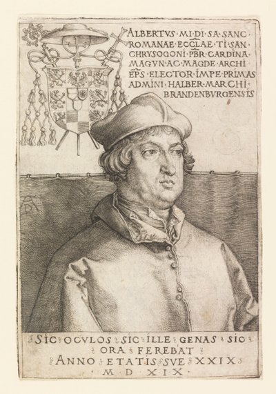 Albrechtin Brandenburgilaisen muotokuva tekijältä Albrecht Dürer