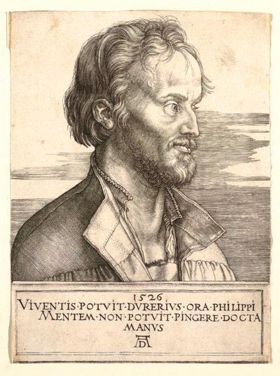 Philip Melanchthonin muotokuva tekijältä Albrecht Dürer