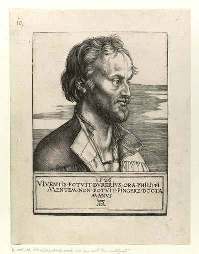 Philip Melanchthonin muotokuva, 1526 tekijältä Albrecht Dürer