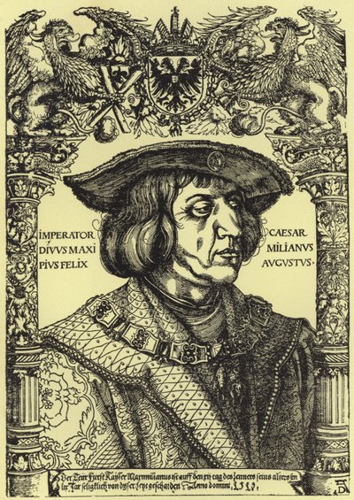 Keisari Maximilianin muotokuva tekijältä Albrecht Dürer