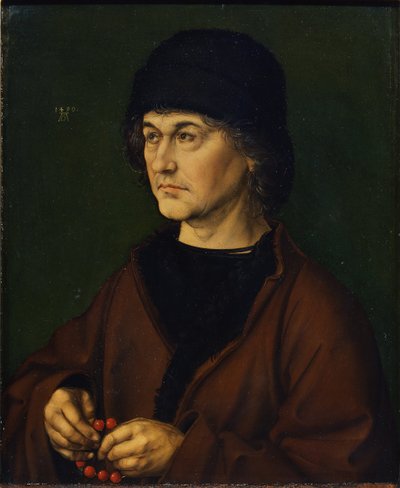 Taiteilijan isän muotokuva, 1490 tekijältä Albrecht Dürer