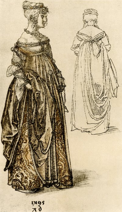 Posh venetsialainen nainen tekijältä Albrecht Dürer