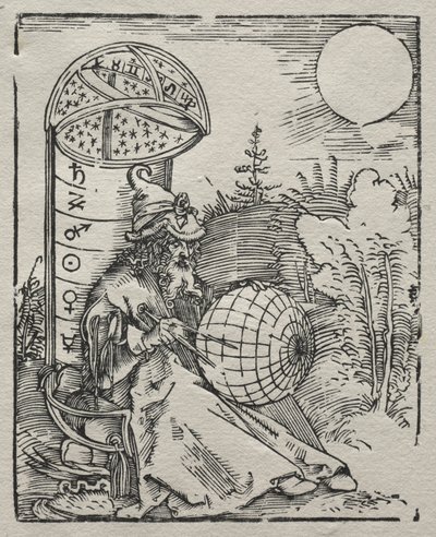 Ptolemaeus mit dem Himmelsglobus, 1504 tekijältä Albrecht Dürer
