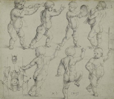 Putti, 1495. tekijältä Albrecht Dürer