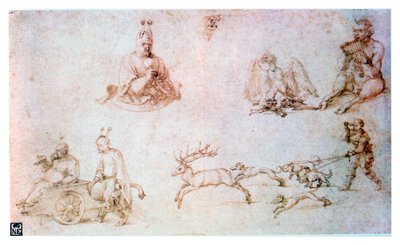 Punainen liitututkimus, c1500 tekijältä Albrecht Dürer